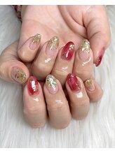 インプレス 鶴見店(Impress)/【Hand】赤べっ甲ネイル