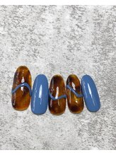 ミルネイル(Mil Nail)/べっ甲　うねうねネイル