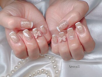 アルスネイル(Ars nail)/リボンフレンチネイル