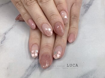 ネイルアトリエルカ(nail atelier LUCA)/M-92 大人可愛いハートネイル