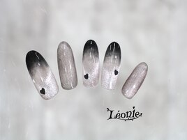 グラデ×マグネットネイル