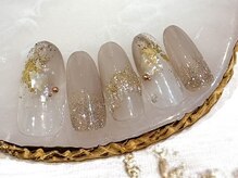 モンスリール 麻布十番(Mon Sourire)/グレージュニュアンスネイル