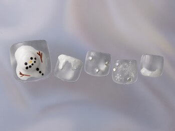 ジェミーネイル シンジュク(Jemiy nail shinjuku)/雪だるまマグネット結晶¥10480