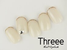 スリーネイルプラスアイラッシュ(Threee Nail+Eyelash)/ストーンネイル