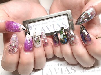 プロフェッショナル ネイルサロン ラヴィアス(LAVIAS)/【スカルプ】10本アートし放題