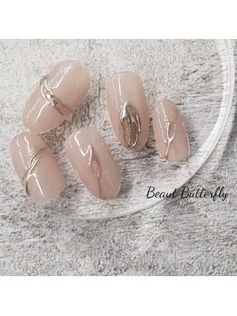 ネイルサロン スクール ビュートバタフライ 相模大野店(BEAUT BUTTERFLY)/ミラーネイル