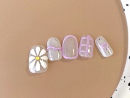 ぷっくりフラワーネイル