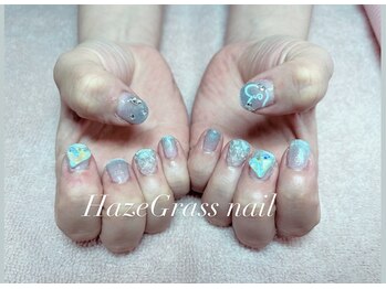 ハズグラスネイル(Haze Grass nail)/グラデーションネイル