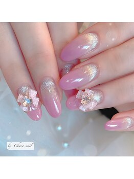 チャコネイル(chaco-nail)/ガーリーリボンネイル