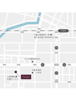 カサネスタジオ(Kasane studio)/お店の場所