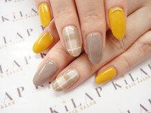 ネイルサロン キラップ(Nail Salon KiLAP)の雰囲気(秋ネイルの定番チェック柄ネイル定額¥6980♪カラー変更可)