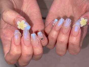 ラッキーネイル(lucky nail)/クリア／マーメイド/水滴