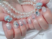 アルスネイル(Ars nail)/キラキラリボンネイル