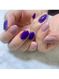 綺麗ネイル♪梅雨カラー♪