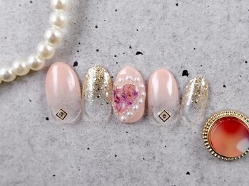 ショコ アンド ラム(Syoko&Lum)/☆ハートビジューネイル☆