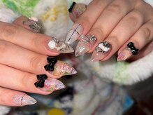 ジェミーネイル シンジュク(Jemiy nail shinjuku)/【Remi】猫爪リボン¥19980