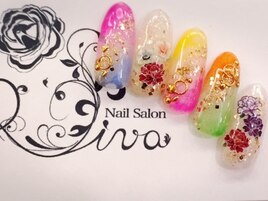 和柄ネイル☆COULORFUL