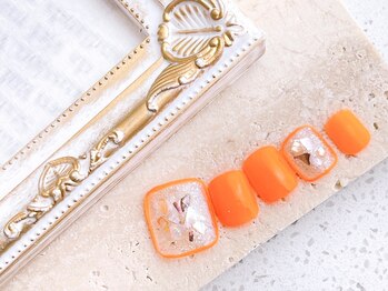 ネイルサロン&スクール ジーナ(GINA)/オレンジ×シェル