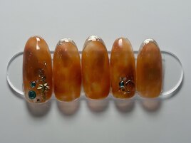べっ甲★先端ライン★ストーン