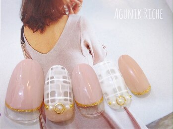 アグニークリッシェ(Agunik Riche)/【チェックネイル】