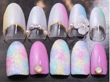 リルカネイル(Re'Luca nail)/縦グラデ×デザインコース