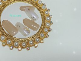 先端ラメライン×マーブル