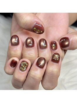 マイオティック ネイル(miotic nail)/ブラウンゴールドマグネット