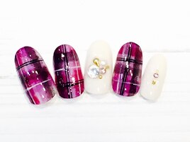 チェックネイル