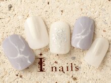 アイネイルズ 町田店(I nails)/マット天然石ネイル7980円