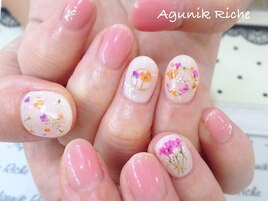 【押し花ネイル】