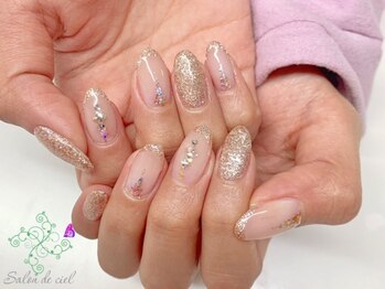 サロンドシエル(salon de ciel)/3月定額ネイル¥7560