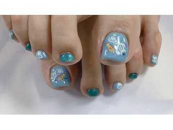 foot海ネイル