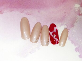 ネイルライフ(NailLife)/ハートストーンネイル