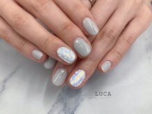 ネイルアトリエルカ(nail atelier LUCA)/M-91シェラックレオパードネイル
