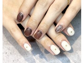 マグネット＋ワンカラーネイル