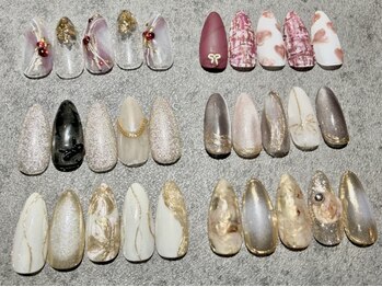 エースタイル(A-style)の写真/平日22時迄【オフ無料/毎月更新の定額コ-ス★新規6990円~】センス抜群なデザイン多数!繊細アートもお任せ♪