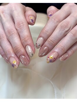 押し花ネイル