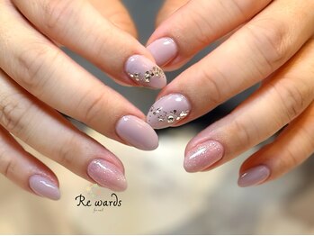 リワーズネイル 千歳船橋店(ReWARDs nail)/ワンポイントキラキラネイル