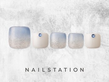 ネイルステーション アトレ四谷店(NAIL STATION)/涼しげ初夏ネイル／パラジェル