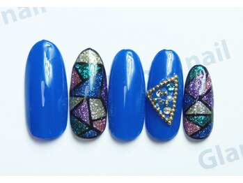 グラマーネイル(Glamor nail)/☆輝く☆ステンドグラスネイル☆