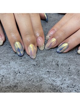 エトワール 御器所店(Etoile)/メタリックオーロラネイル