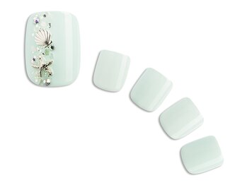 プラスネイル 北千住東口店(PLUS NAIL)/【1222】ワンカラ夏ネイル￥7689