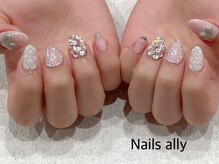 ネイルズアリー 立川店(Nails ally)/キルティング×イニシャル×姫