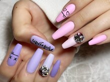 レディグリッター(Lady glitter)/アシメマットカラー