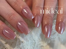 ミディール(mideal)/ピンクホワイトミラー