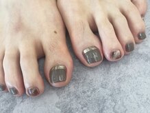 エムスラッシュ ネイル センター北店(M.SLASH)/シェラック ミラーフレンチ