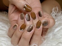 ビーハ ネイル(BeHA)/ニュアンスミラーフレンチ