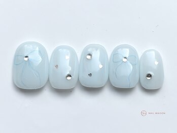 ネイルメゾン 池袋店(NAIL MAISON)/リボンハート￥6800