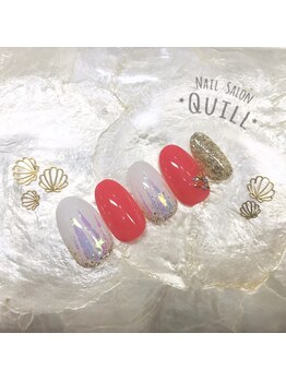 ネイルサロン クイル(QUILL)/8月ホイル★フィルム2
