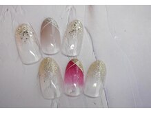 ブリオン 六本松店(Bullion)/変形ラメフレンチ